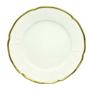 Classic Rose Collection Rosenthal Group Germany White Plate With Gold Trim